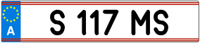 Trailer License Plate